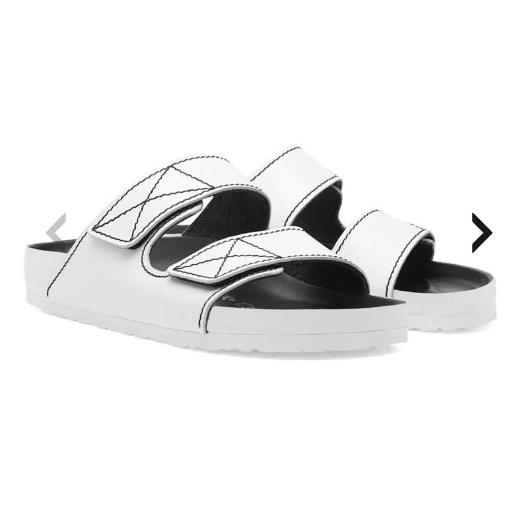 Birkenstock x Proenza Schouler Arizona Natural Leather Sandals Size 35 in White